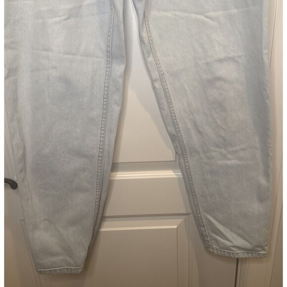 VTG 90s Eddie Bauer Jeans Womens Light Wash Tapered High Rise Mom Jeans Sz 12 - Picture 3 of 10